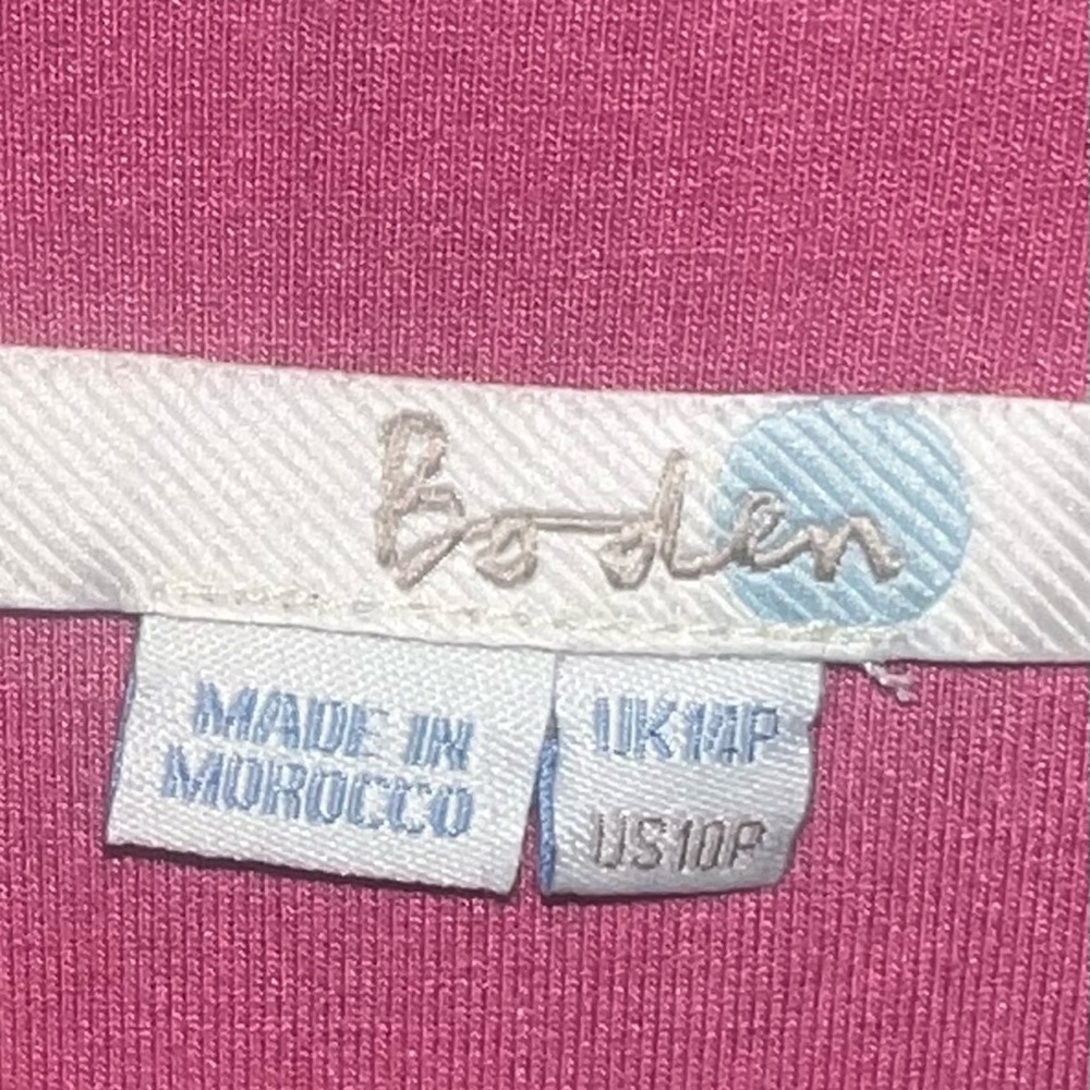 Boden Silvia Faux Wrap Jersey Knit dress size 10P - Picture 5 of 6